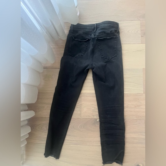 Abercrombie Dark Grey High Wasted button fly Skinny Jeans - Picture 4 of 5